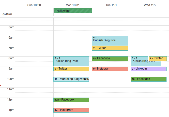 calendário de redes sociais 